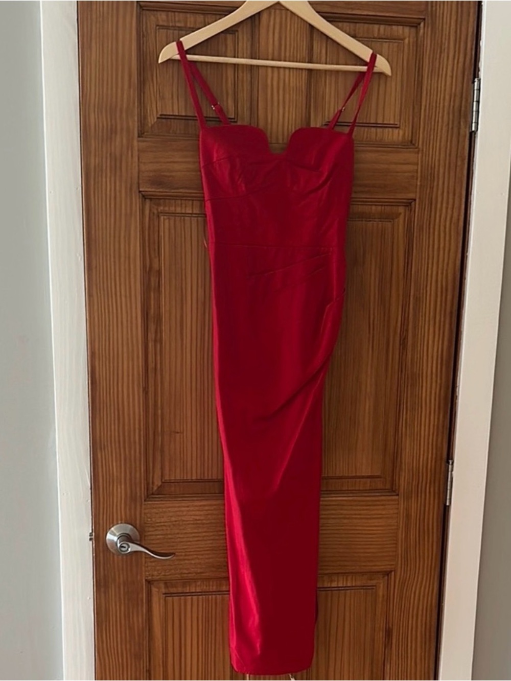 Reformation Alfred Midi Dress in Cherry Size 2 - Picture 4 of 5
